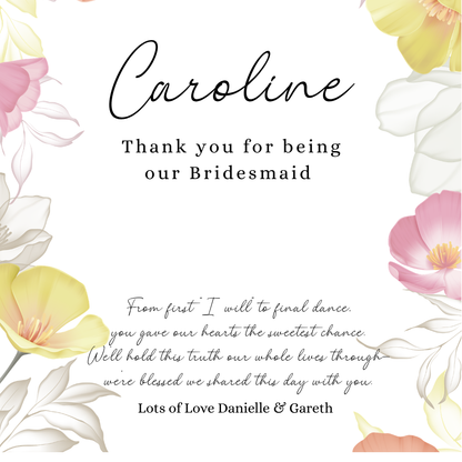 Bridesmaid/Maid of Honour Thank you Gift Set