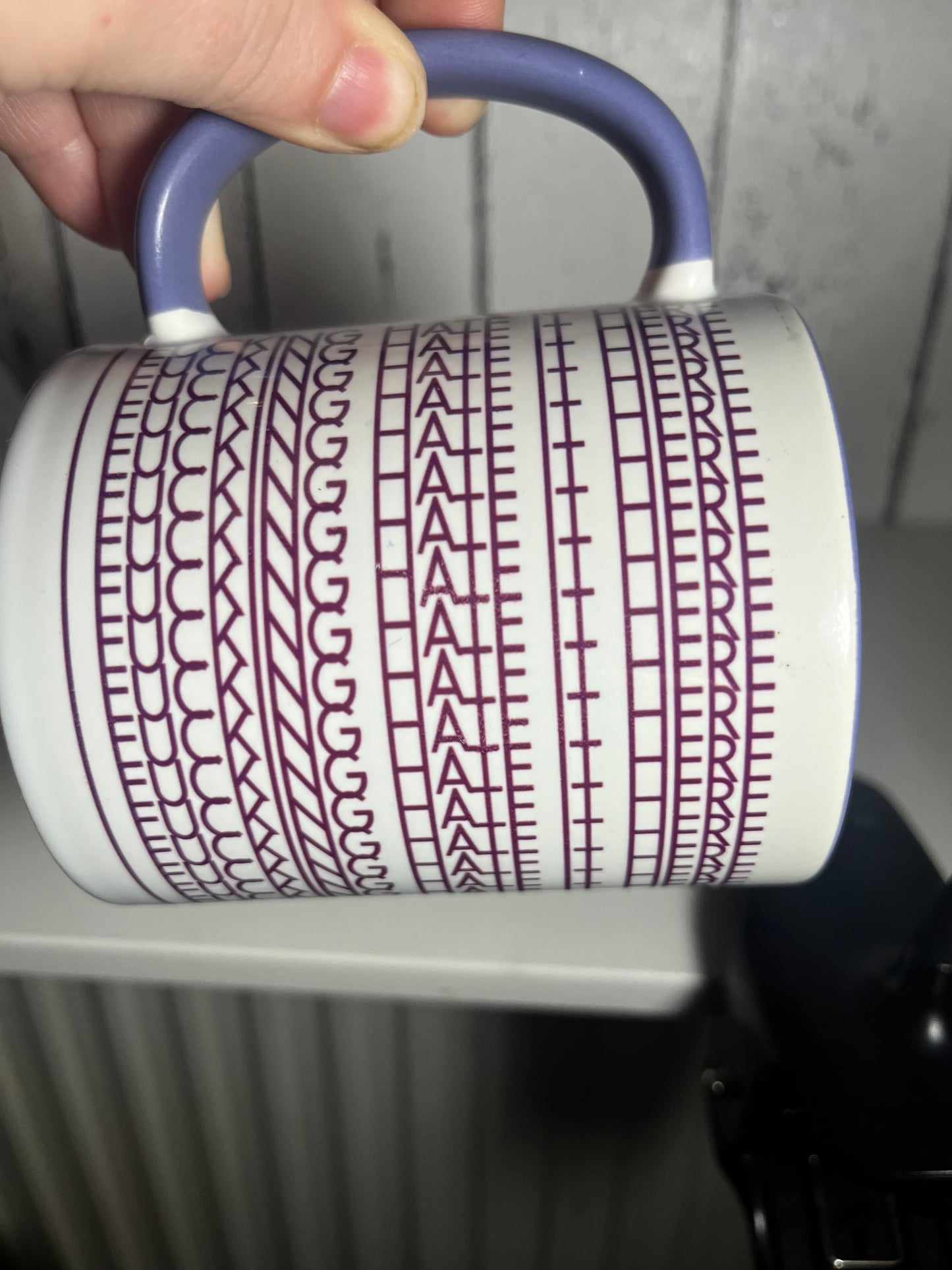 Hidden Message Mug | Geometric Tribal Pattern
