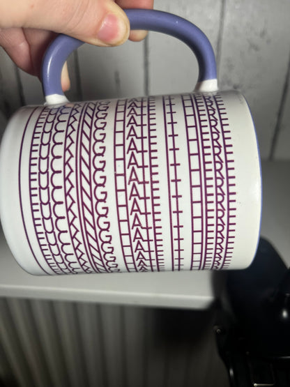 Hidden Message Mug | Geometric Tribal Pattern