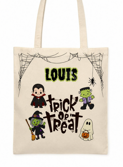 Personalised Halloween Trick or Treat Bag – 30 × 30 cm