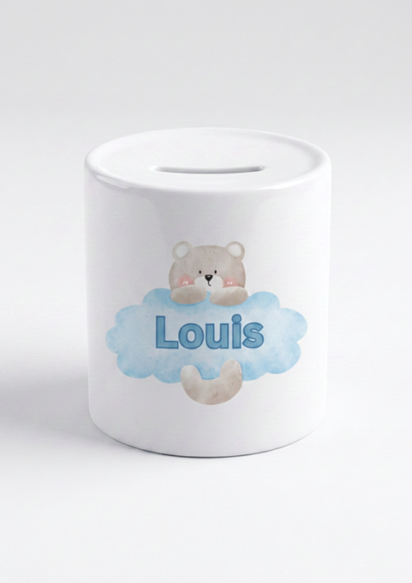 Personalised Baby Bear Money Box
