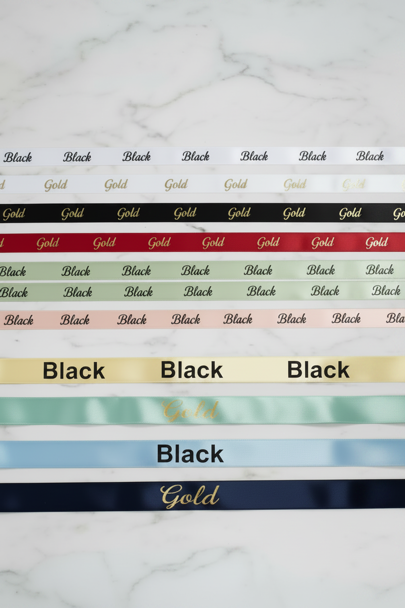 All 10 Personalised Ribbon Options