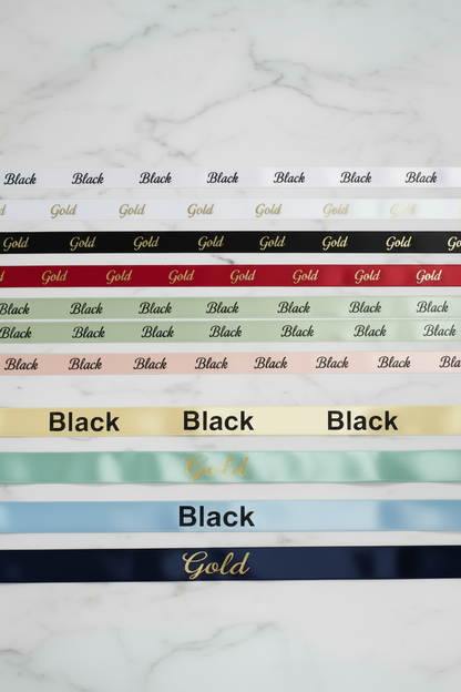 All 10 Personalised Ribbon Options