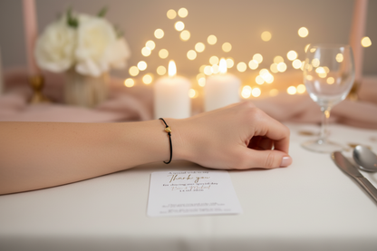 Personalised Wedding Wish Bracelet Favour