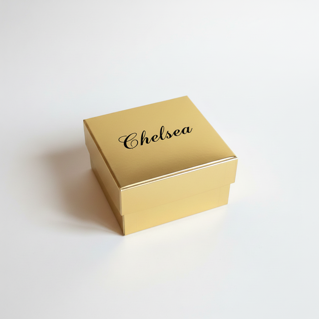 Chelsea Gold Gift Box Black Text