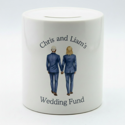 Chris and Liam's Wedding Fund Money Box