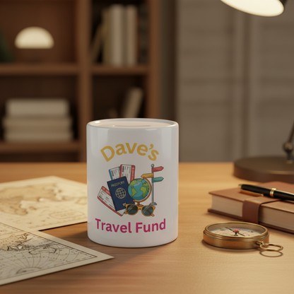 Dave's Travel Fund Money Box