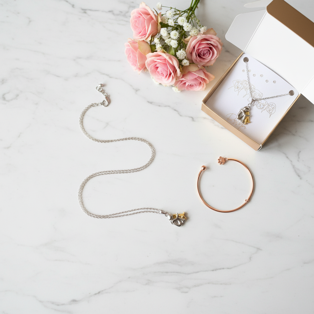 Dog Mom Necklace Lifestyle