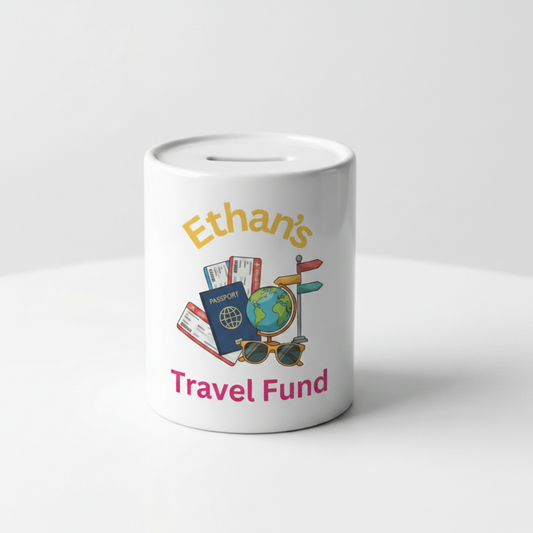 Ethan's Travel Fund Money Box