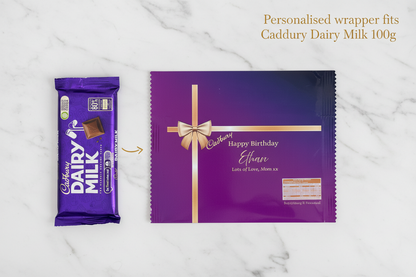 Grace's Cadbury Wrapper - Flat Lay
