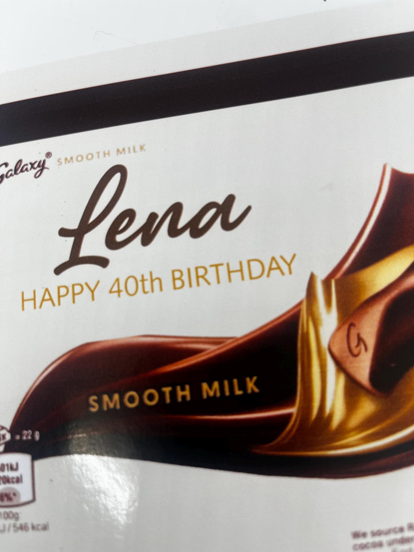 Personalised Chocolate Bar Wrapper