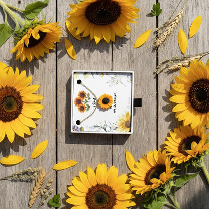 Personalised "You Are My Sunshine" Sunflower Necklace