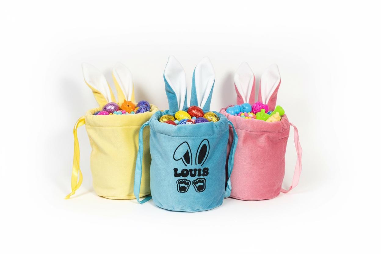 Personalised Easter bunny bags