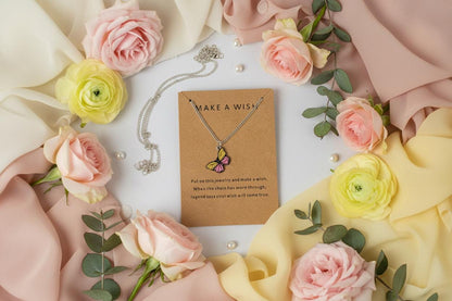 Make a wish Butterfly Necklace