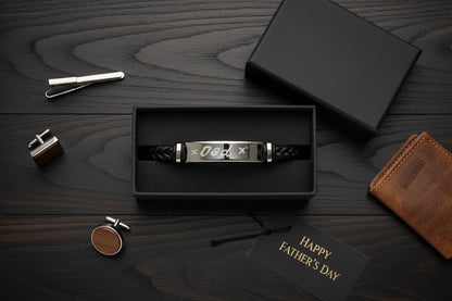 Faux Leather Dad Bracelet