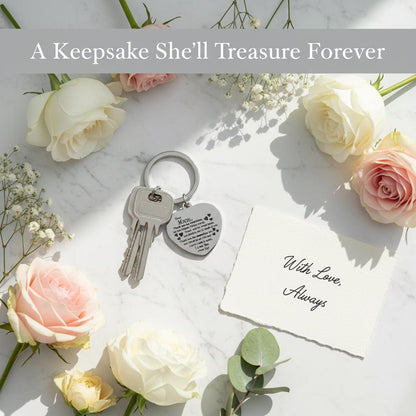Dear Mum Heart Keyring