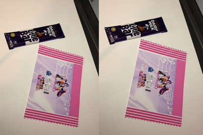 K-pop wrapper before and after