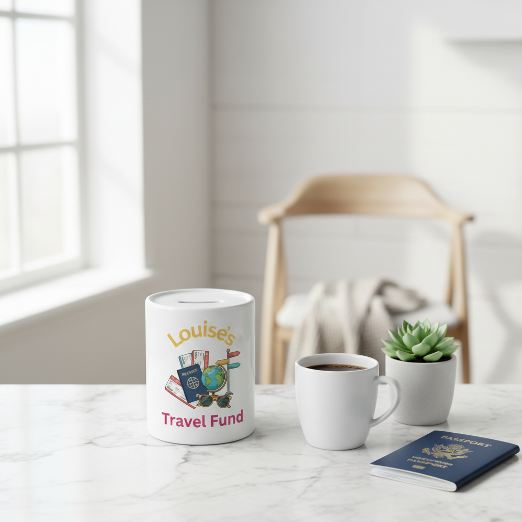 Louise's Travel Fund Money Box