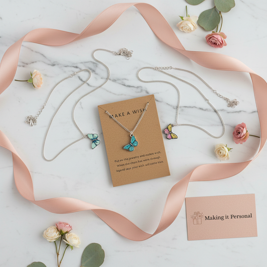 Make a wish Butterfly Necklace