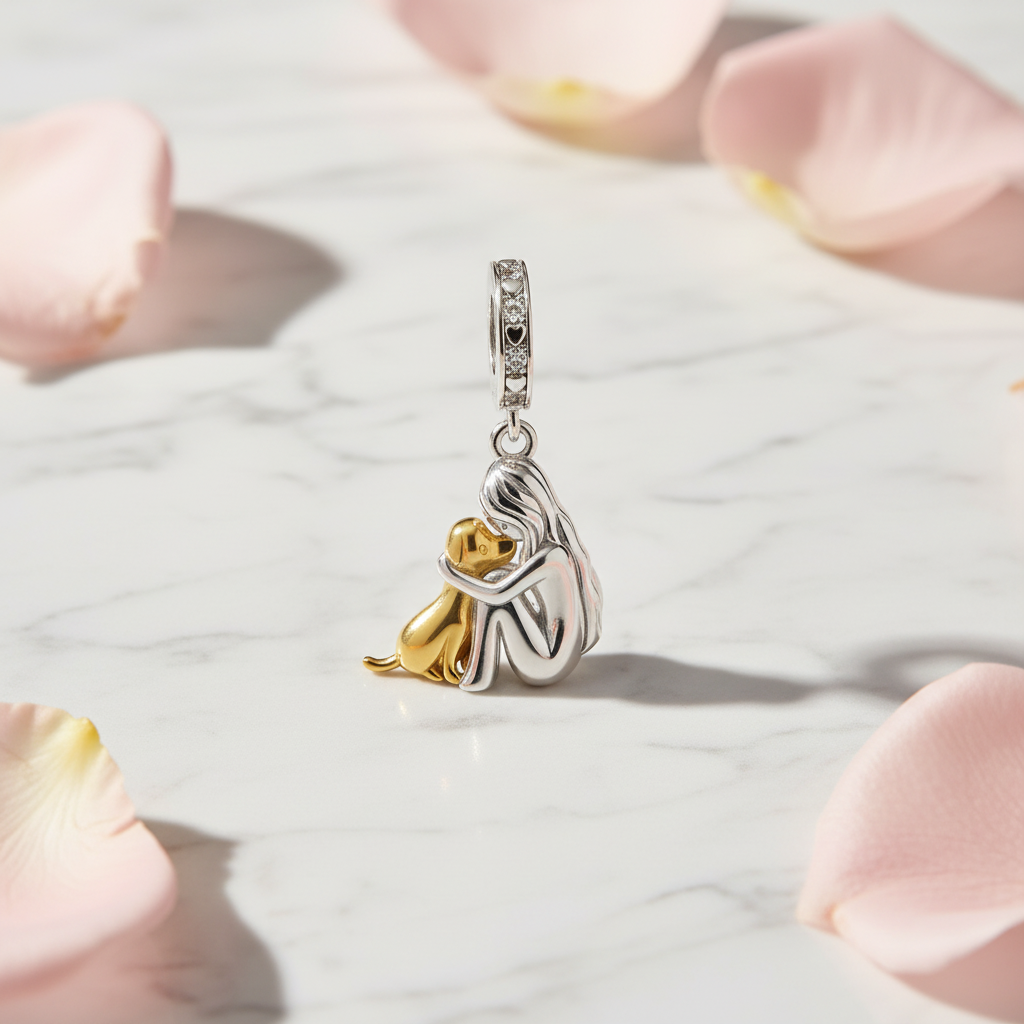 Marble and rose petals