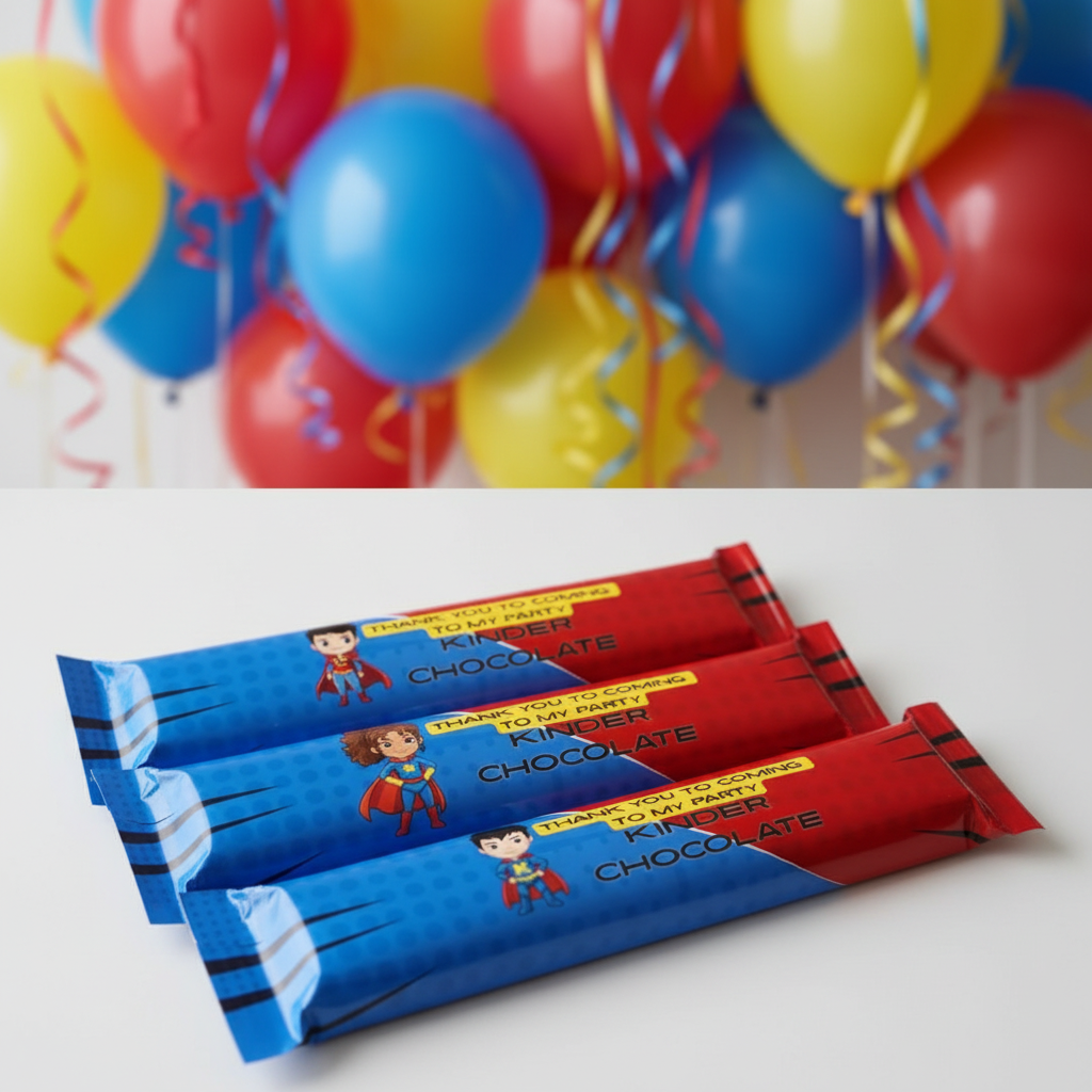 Party Advertisement with Balloons