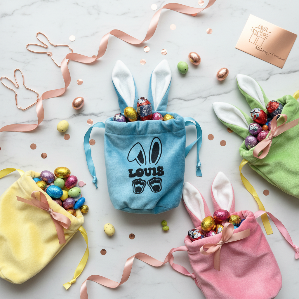 Personalised Easter bunny bags