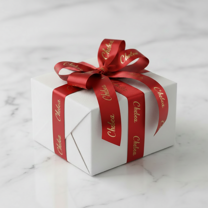 Personalised Gift with Simple Red Bow