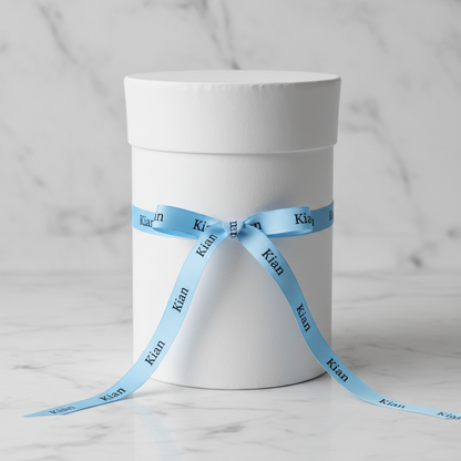 Personalised Gift with Sky Blue Kian Ribbon