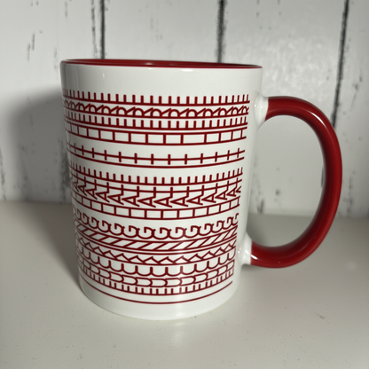 Red Coordinated Mug